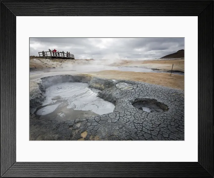 Framed Print : Iceland, Hverir, geothermal area in Northern Iceland, with steam and mud pools Framed Print : Iceland, Hverir, geothermal area in Northern Iceland, with steam and mud pools