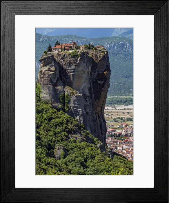 Framed Print : Monastery of Moni Agias Triados or Monastery of the Holy Trinity, Meteora, Thessaly Framed Print : Monastery of Moni Agias Triados or Monastery of the Holy Trinity, Meteora, Thessaly