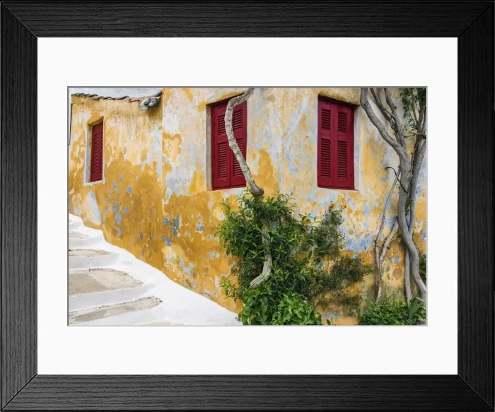 Framed Print : Picturesque corner of the neighborhood of Anafiotika, Athens, Attica, Greece Framed Print : Picturesque corner of the neighborhood of Anafiotika, Athens, Attica, Greece