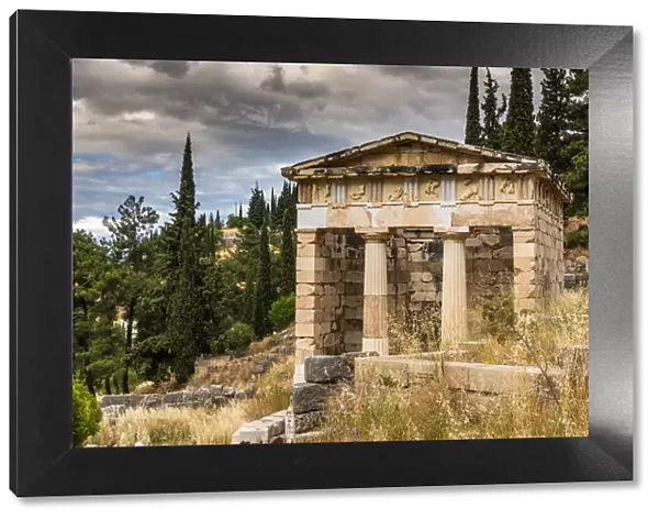 Athenian Treasury, Delphi, Central Greece, Greece