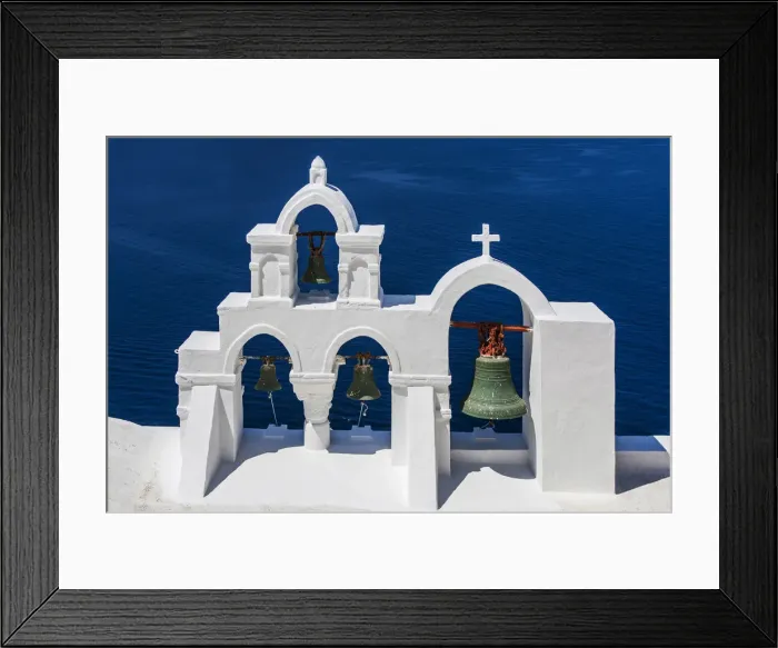 Framed Print : Typical Greek white befry, Oia, Santorini, South Aegean, Greece Framed Print : Typical Greek white befry, Oia, Santorini, South Aegean, Greece