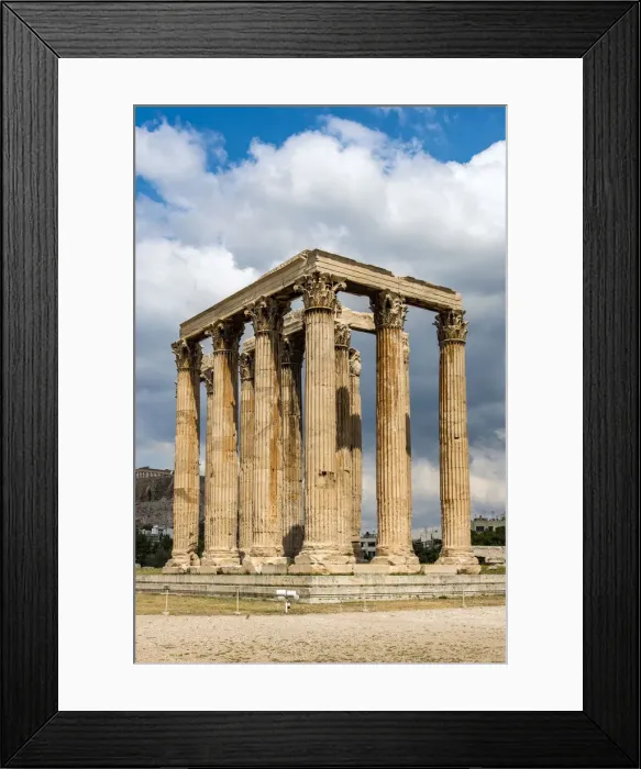 Framed Print : Temple of Olympian Zeus or Olympieion, Athens, Attica, Greece Framed Print : Temple of Olympian Zeus or Olympieion, Athens, Attica, Greece