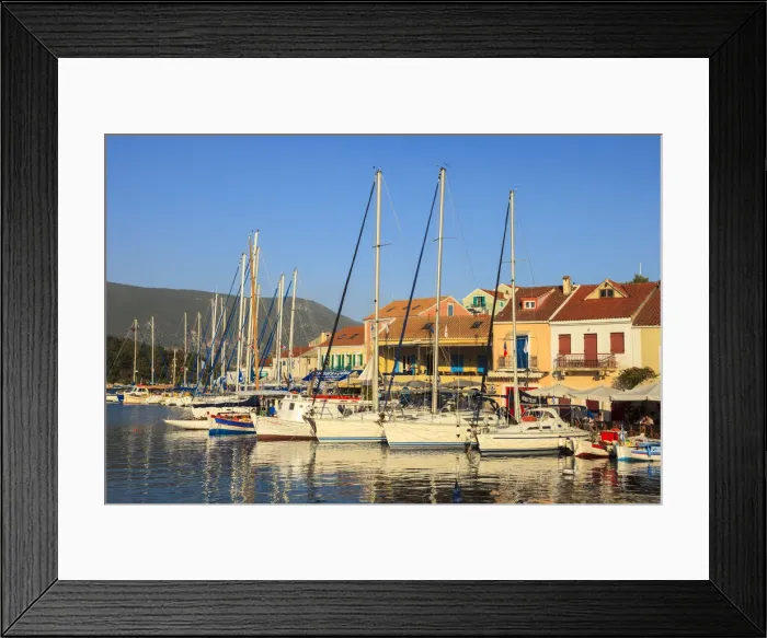 Framed Print : Village Fiscardo, Kefalonia, Ionian Islands, Greece Framed Print : Village Fiscardo, Kefalonia, Ionian Islands, Greece