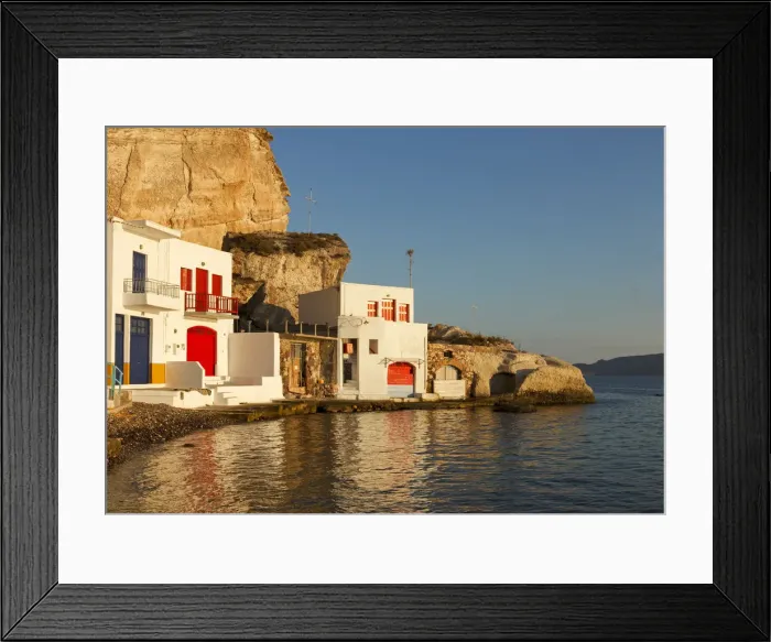 Framed Print : Fishermans house in the small village of Klima on the island of Milos, Cyclades Framed Print : Fishermans house in the small village of Klima on the island of Milos, Cyclades