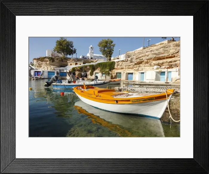 Framed Print : Colourful house in the small village of Mandraki on the island of Milos, Cyclades, Greece Framed Print : Colourful house in the small village of Mandraki on the island of Milos, Cyclades, Greece