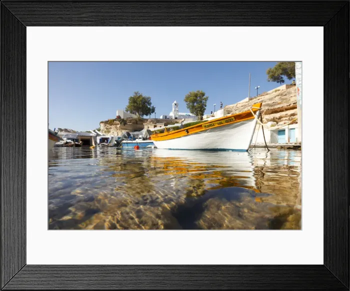 Framed Print : Colourful house in the small village of Mandraki on the island of Milos, Cyclades, Greece Framed Print : Colourful house in the small village of Mandraki on the island of Milos, Cyclades, Greece