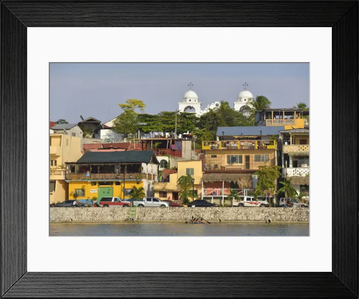 Framed Print : City of Flores, Peten, Mundo Maya, Guatemala, Central America Framed Print : City of Flores, Peten, Mundo Maya, Guatemala, Central America