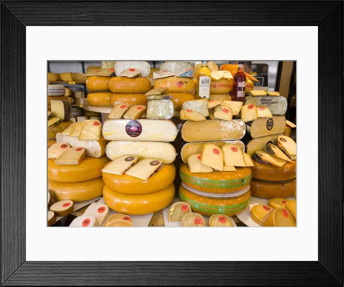 Framed Print : Cheese, Amsterdam, the Netherlands