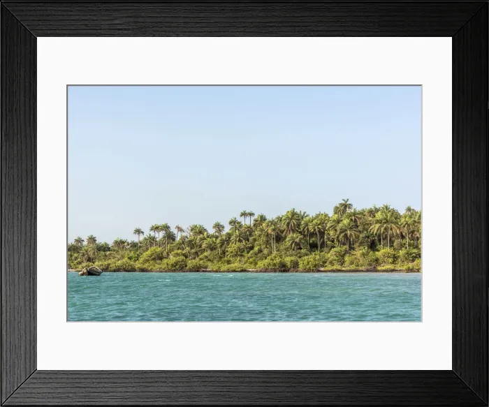 Framed Print : Africa, Guinea Bissau. Bijagos Islands. A beach on Rubane Island Framed Print : Africa, Guinea Bissau. Bijagos Islands. A beach on Rubane Island