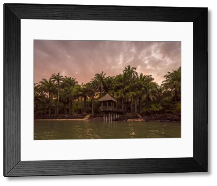 Framed Print : Africa, Guinea Bissau. Bijagos Islands. Sunset on Rubane Island Framed Print : Africa, Guinea Bissau. Bijagos Islands. Sunset on Rubane Island