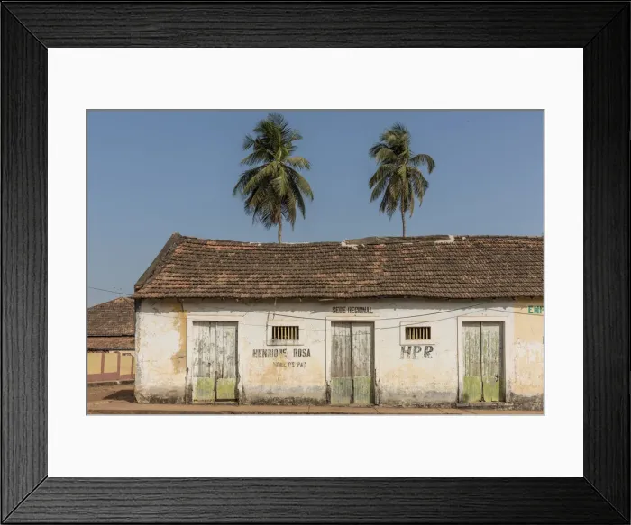 Framed Print : Africa, Guinea Bissau. Bijagos Islands. Bolama, the old capital of Colonial Portuguese Framed Print : Africa, Guinea Bissau. Bijagos Islands. Bolama, the old capital of Colonial Portuguese