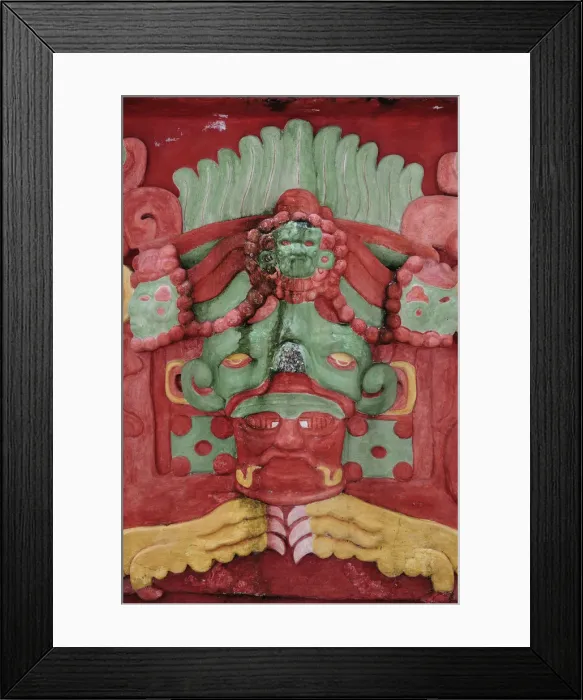 Framed Print : Maya Indian Carvnig at the Copan Ruinas, Honduras, Central America Framed Print : Maya Indian Carvnig at the Copan Ruinas, Honduras, Central America