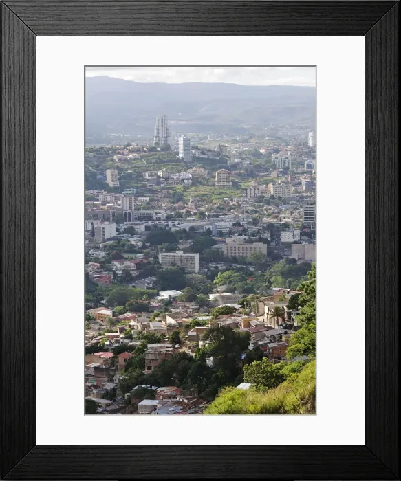 Framed Print : View over Tegucigalpa, Capital City, Central America, Honduras Framed Print : View over Tegucigalpa, Capital City, Central America, Honduras