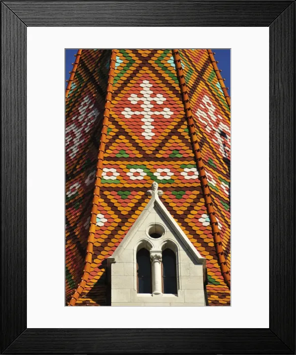Framed Print : Mathias Church. Varhegy, Castle hill. Budapest, Hungary