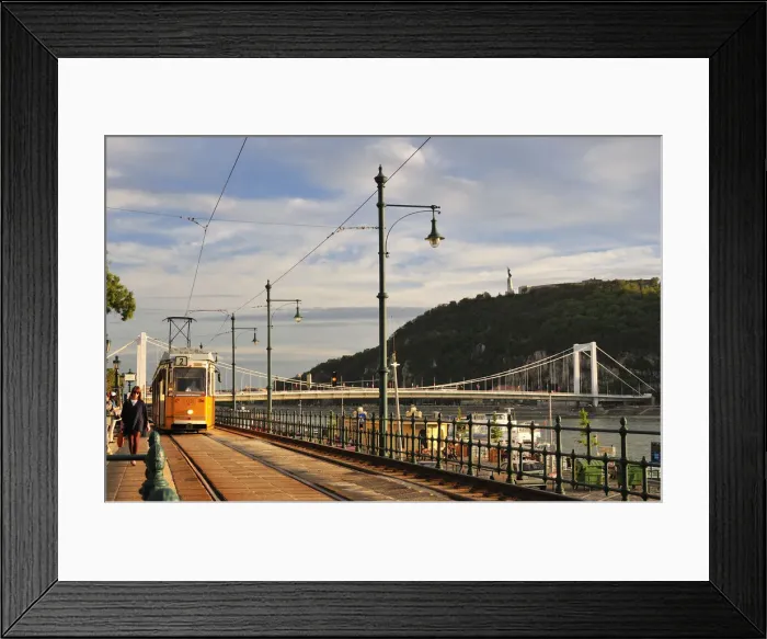 Framed Print : The Duna Korzo, pleasant walkway, banks of the Danube, Budapest, Hungary Framed Print : The Duna Korzo, pleasant walkway, banks of the Danube, Budapest, Hungary