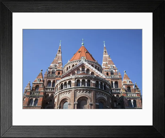 Framed Print : Votive Church, Szeged, Southern Plain, Hungary