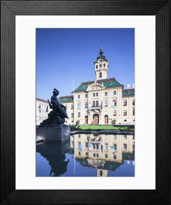 Framed Print : Town Hall, Szeged, Southern Plain, Hungary Framed Print : Town Hall, Szeged, Southern Plain, Hungary