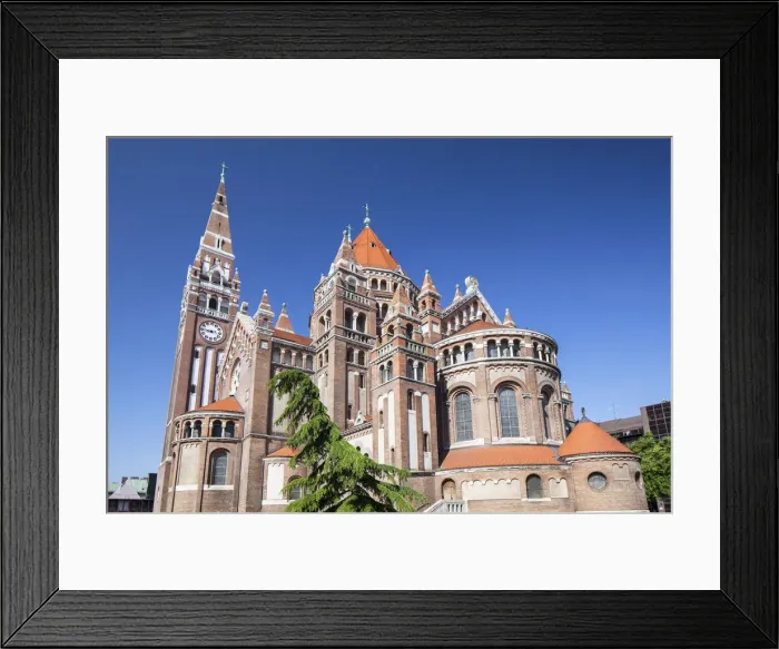 Framed Print : Votive Church, Szeged, Southern Plain, Hungary