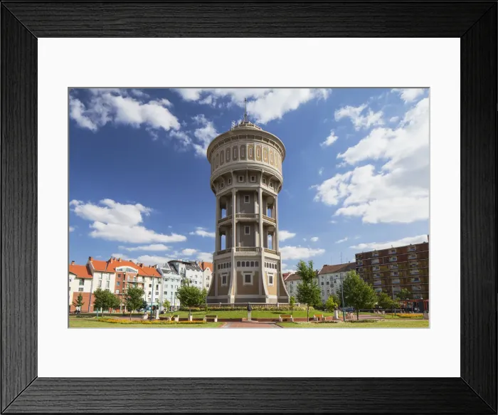 Framed Print : Water Tower, Szeged, Southern Plain, Hungary Framed Print : Water Tower, Szeged, Southern Plain, Hungary