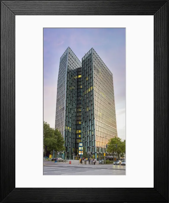 Framed Print : Tanzende Türme (Dancing Towers) modern office building in St Framed Print : Tanzende Türme (Dancing Towers) modern office building in St