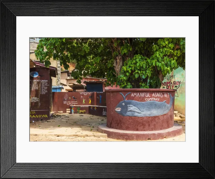 Framed Print : Africa, Ghana, Cape Coast. The shrine of Asafo Company no. 7 Framed Print : Africa, Ghana, Cape Coast. The shrine of Asafo Company no. 7