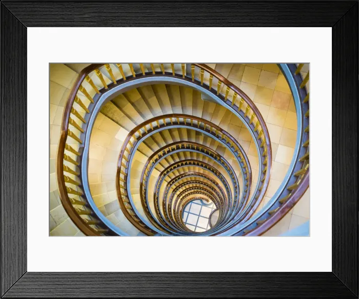 Framed Print : Spiral staircase inside Ballinhaus ( Meszberghof) office building built in 1924, Kontorhausviertel, Hamburg Altstadt, Hamburg, Germany Framed Print : Spiral staircase inside Ballinhaus ( Meszberghof) office building built in 1924, Kontorhausviertel, Hamburg Altstadt, Hamburg, Germany