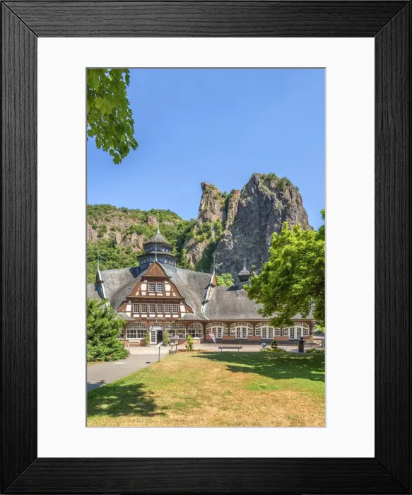 Framed Print : Kurmittelhaus in the spa gardens of St. Munster am Stein, Bad Kreuznach, Nahe valley Framed Print : Kurmittelhaus in the spa gardens of St. Munster am Stein, Bad Kreuznach, Nahe valley