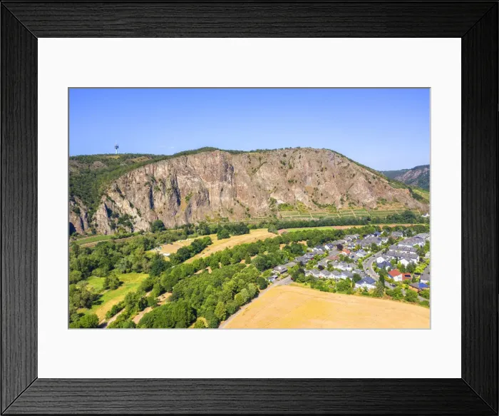 Framed Print : Aerial view on River Nahe with Rotenfels, Ebernburg, Bad Kreuznach, Nahe valley Framed Print : Aerial view on River Nahe with Rotenfels, Ebernburg, Bad Kreuznach, Nahe valley