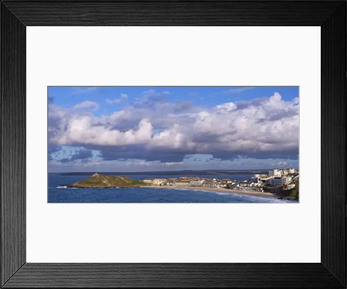 Framed Print : St Ives and The Island from Clodgy Point, Cornwall, England Framed Print : St Ives and The Island from Clodgy Point, Cornwall, England
