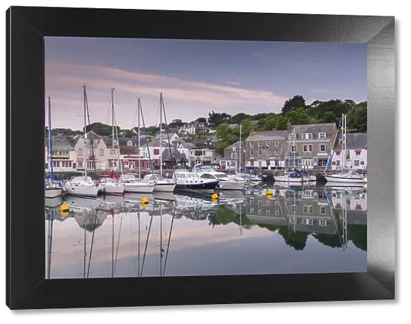 Dawn at Padstow harbour on the North Cornish coast, Cornwall, England. Summer (June) 2013