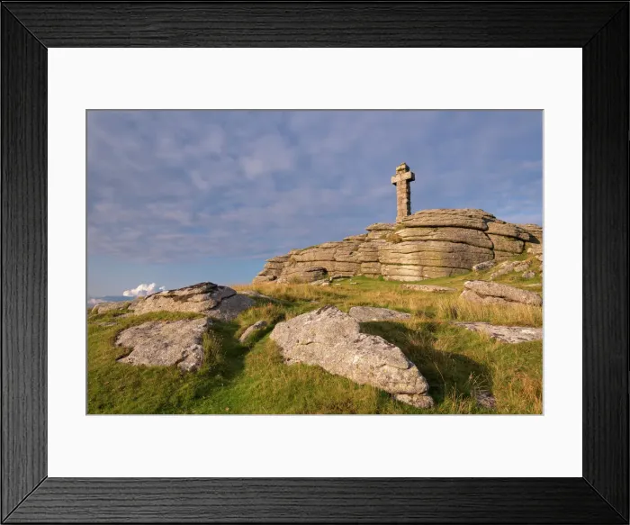 Framed Print : Widgery Cross in Dartmoor National Park, Devon, England. Summer (August) 2014 Framed Print : Widgery Cross in Dartmoor National Park, Devon, England. Summer (August) 2014