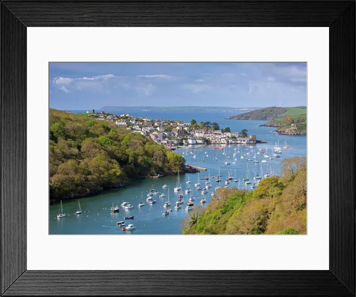 Framed Print : Pont Pill and Polruan in the Fowey Estuary, Cornwall, England. Spring (May) 2015 Framed Print : Pont Pill and Polruan in the Fowey Estuary, Cornwall, England. Spring (May) 2015