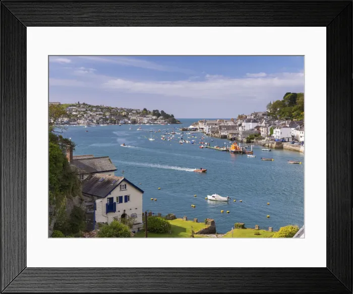 Framed Print : Daphne du Maurier's home Ferryside in the village of Bodinnick, looking over the Fowey Estuary to Fowey and Polruan, Cornwall, England. Spring (May) 2015 Framed Print : Daphne du Maurier's home Ferryside in the village of Bodinnick, looking over the Fowey Estuary to Fowey and Polruan, Cornwall, England. Spring (May) 2015