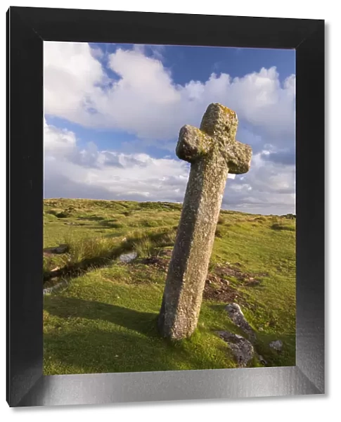 Beckamoor Cross, otherwise known as the windy Post in Dartmoor National Park, Devon