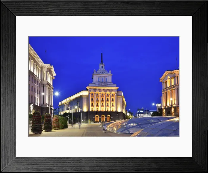 Framed Print : The building of the former Communist Party Headquarters now used by the National Assembly Framed Print : The building of the former Communist Party Headquarters now used by the National Assembly