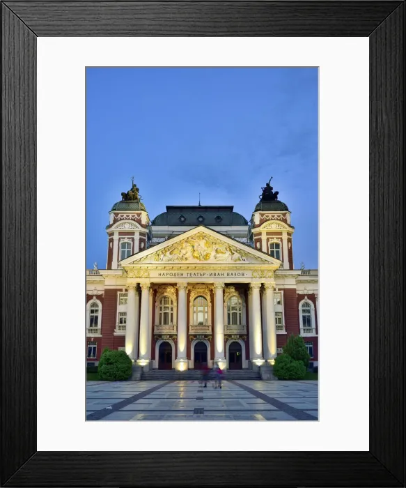 Framed Print : Ivan Vazov National Theatre, the oldest theatre in the country. Sofia, Bulgaria Framed Print : Ivan Vazov National Theatre, the oldest theatre in the country. Sofia, Bulgaria