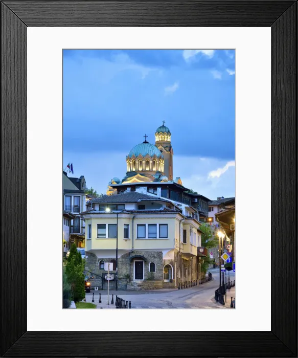 Framed Print : Cathedral of the Nativity of the Blessed Virgin at dusk. Veliko Tarnovo, Bulgaria Framed Print : Cathedral of the Nativity of the Blessed Virgin at dusk. Veliko Tarnovo, Bulgaria