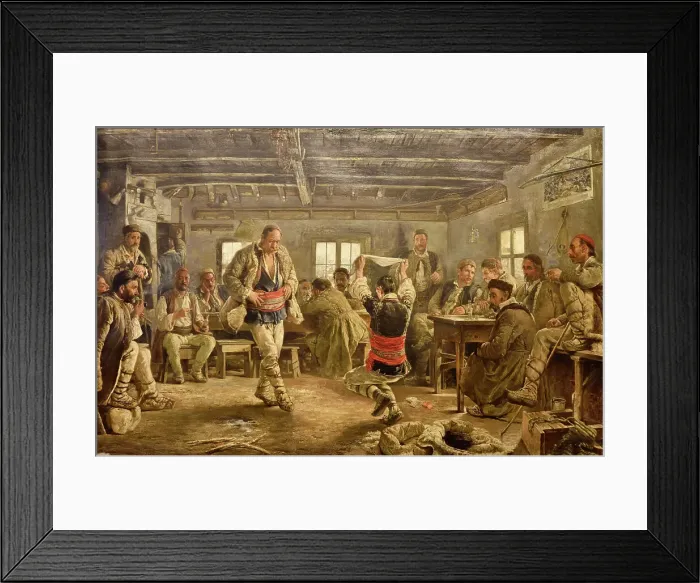 Framed Print : Rachenitsa Dance, 1894 by Ivan Mrkvicka (1856-1938). National Gallery Kvadrat 500, Sofia Framed Print : Rachenitsa Dance, 1894 by Ivan Mrkvicka (1856-1938). National Gallery Kvadrat 500, Sofia