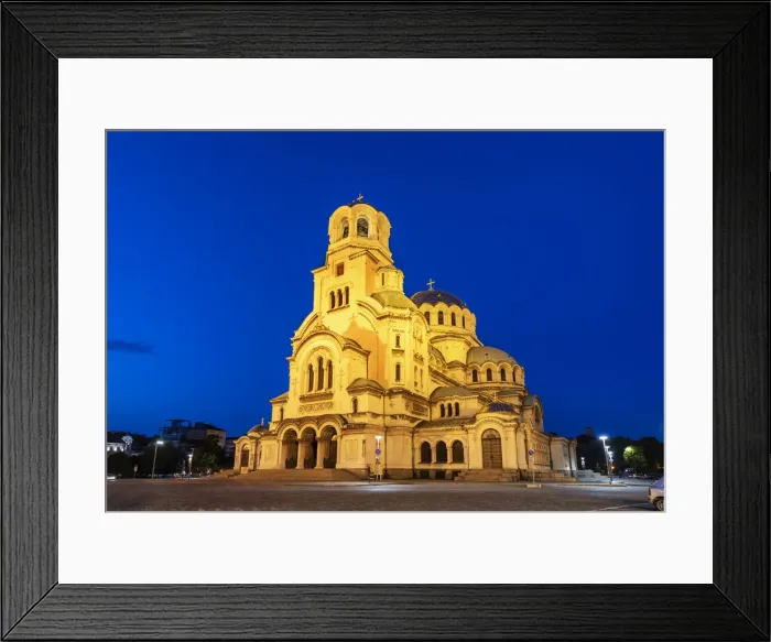 Framed Print : Saint Alexander Nevsky Cathedral at dusk, Sofia. Bulgaria Framed Print : Saint Alexander Nevsky Cathedral at dusk, Sofia. Bulgaria