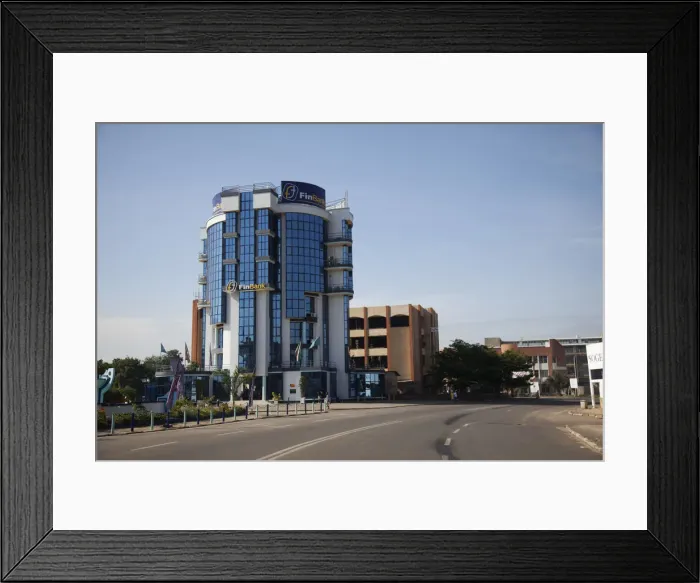 Framed Print : Bujumbura, Burundi. New buildings signify economic development Framed Print : Bujumbura, Burundi. New buildings signify economic development