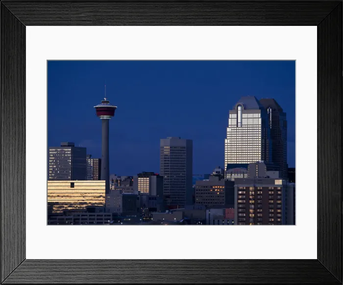 Framed Print : Canada. Calgary skyline at sunrise Framed Print : Canada. Calgary skyline at sunrise