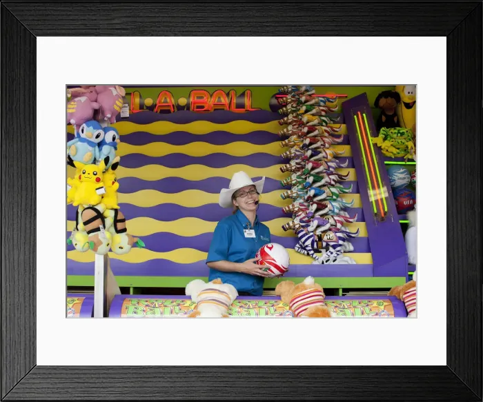 Framed Print : Midway attractions at the Calgary Stampede, Canada