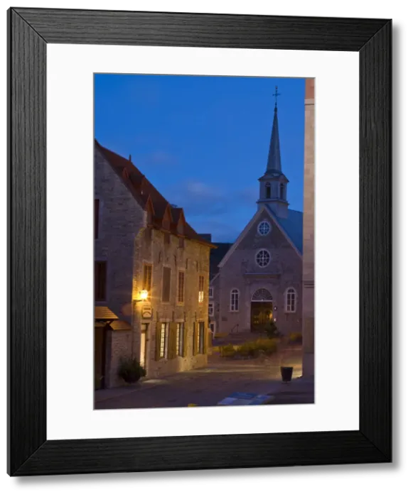 Framed Print : Quebec City, Canada. The Lower Town or Bas Ville in old Quebec City Canada Framed Print : Quebec City, Canada. The Lower Town or Bas Ville in old Quebec City Canada