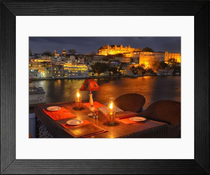Framed Print : Lake Pichola Hotel deck, Udaipur, Rajasthan, India, Asia Framed Print : Lake Pichola Hotel deck, Udaipur, Rajasthan, India, Asia