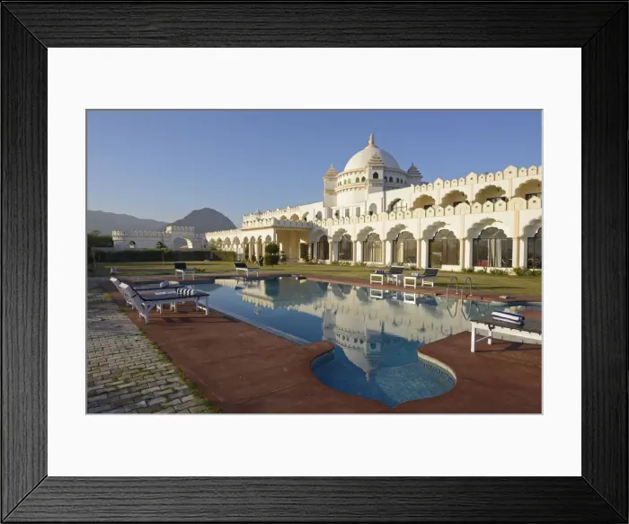Framed Print : Hotel Gulab Niwas, City of Puskar, Rajasthan, India, Asia Framed Print : Hotel Gulab Niwas, City of Puskar, Rajasthan, India, Asia