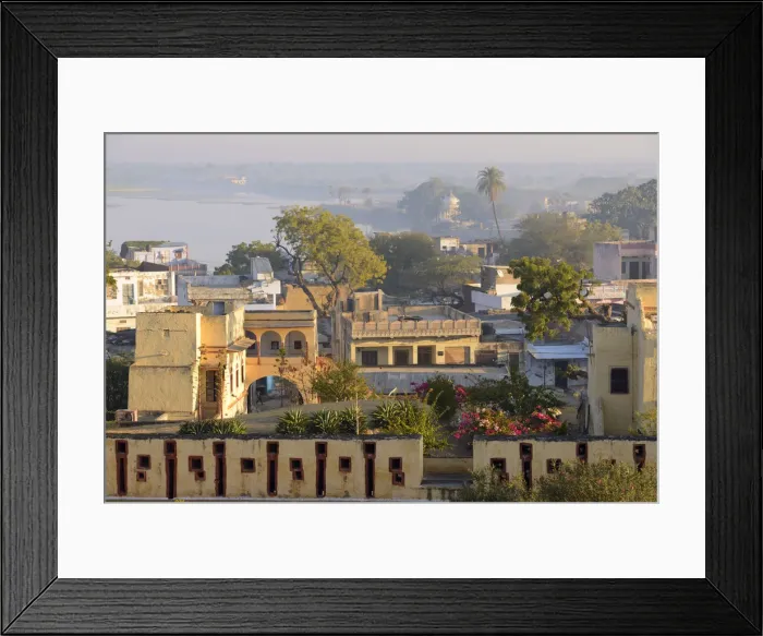 Framed Print : Early morning view from Pachewar Garh Fort, Village of Pachewar, Rajasthan, India, Asia Framed Print : Early morning view from Pachewar Garh Fort, Village of Pachewar, Rajasthan, India, Asia