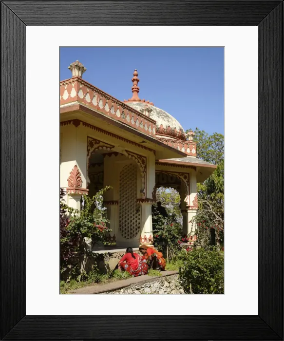 Framed Print : Women in park, Udaipur, Rajasthan, India, Asia Framed Print : Women in park, Udaipur, Rajasthan, India, Asia