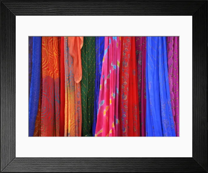 Framed Print : Colourful scarfs for sale in a Market, Mount Abu, Rajasthan, India, Asia Framed Print : Colourful scarfs for sale in a Market, Mount Abu, Rajasthan, India, Asia