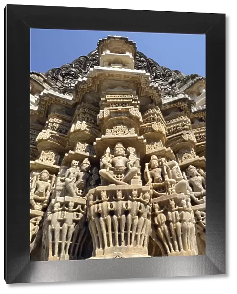 Temple of the sun, Adinatha Jain Temple near Jodhpur, Rajasthan, India, Asia