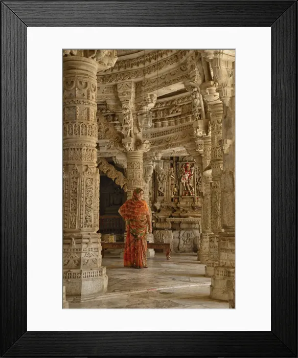 Framed Print : Adinatha Jain Temple near Jodhpur, Rajasthan, India, Asia